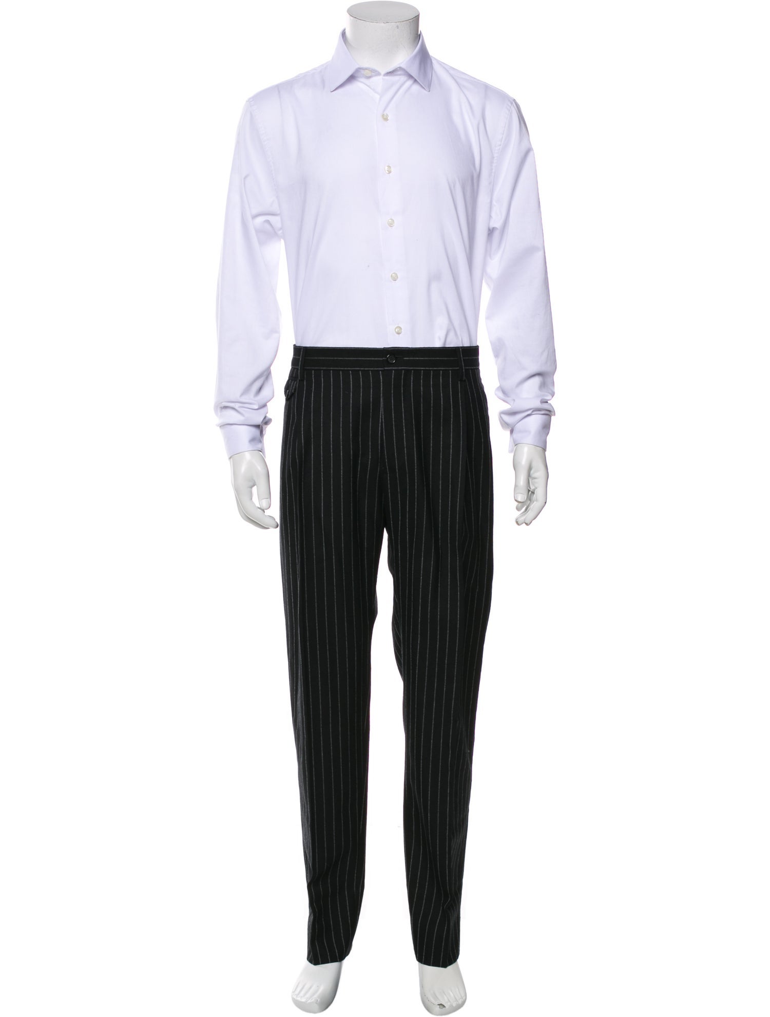 Dolce & Gabbana Wool Striped Two-Piece Suit